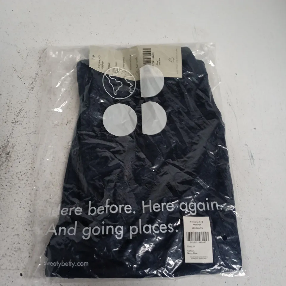 BAGGED SWEATBETTY EVERYDAY 7/8 LEGGINGS IN NAVY - MEDIUM