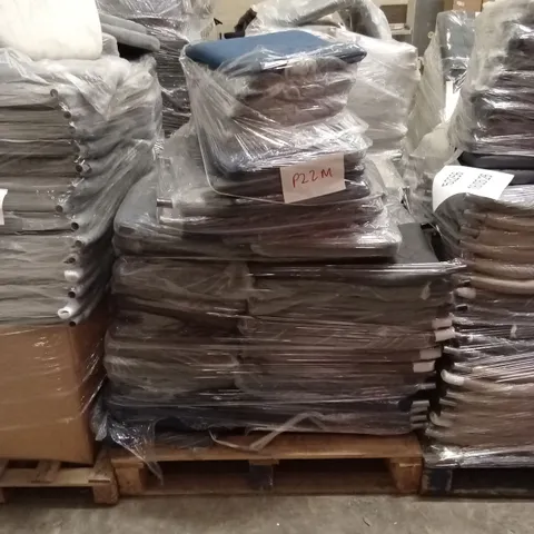 PALLET OF ASSORTED INCOMPLETE DINING CHAIR PARTS AND PIECES 