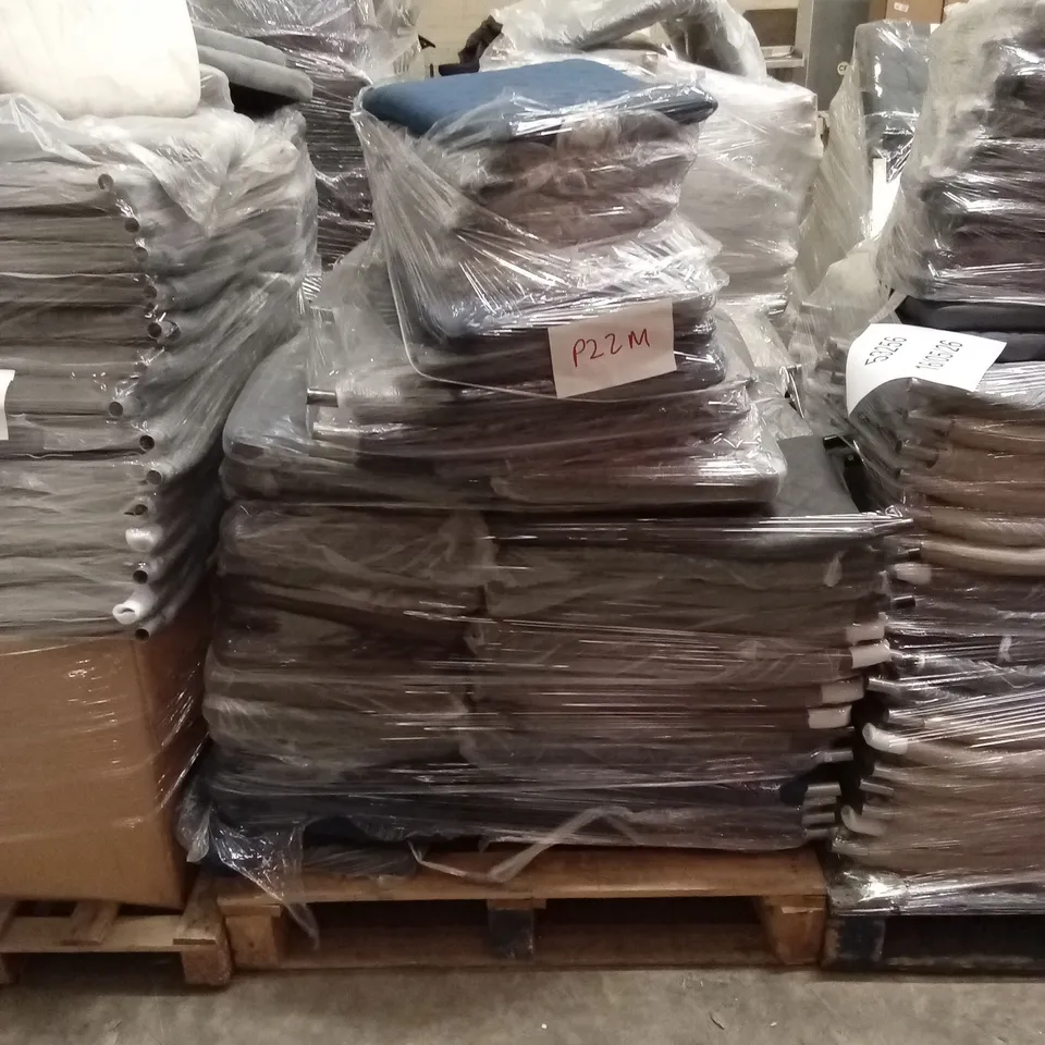 PALLET OF ASSORTED INCOMPLETE DINING CHAIR PARTS AND PIECES
