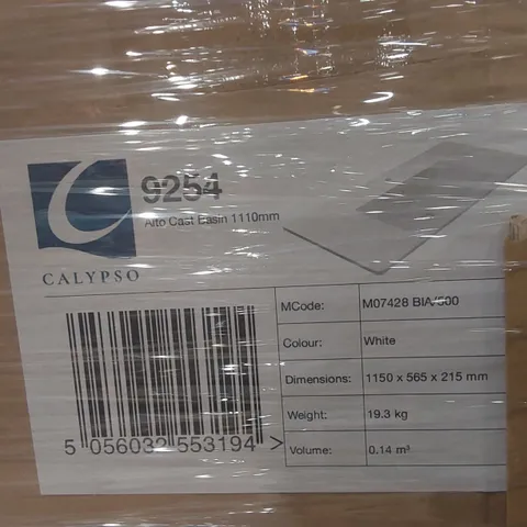 PALLET CONTAINING A LARGE QUANTITY OF APPROXIMATELY 17x BRAND NEW CALYPSO BASINS