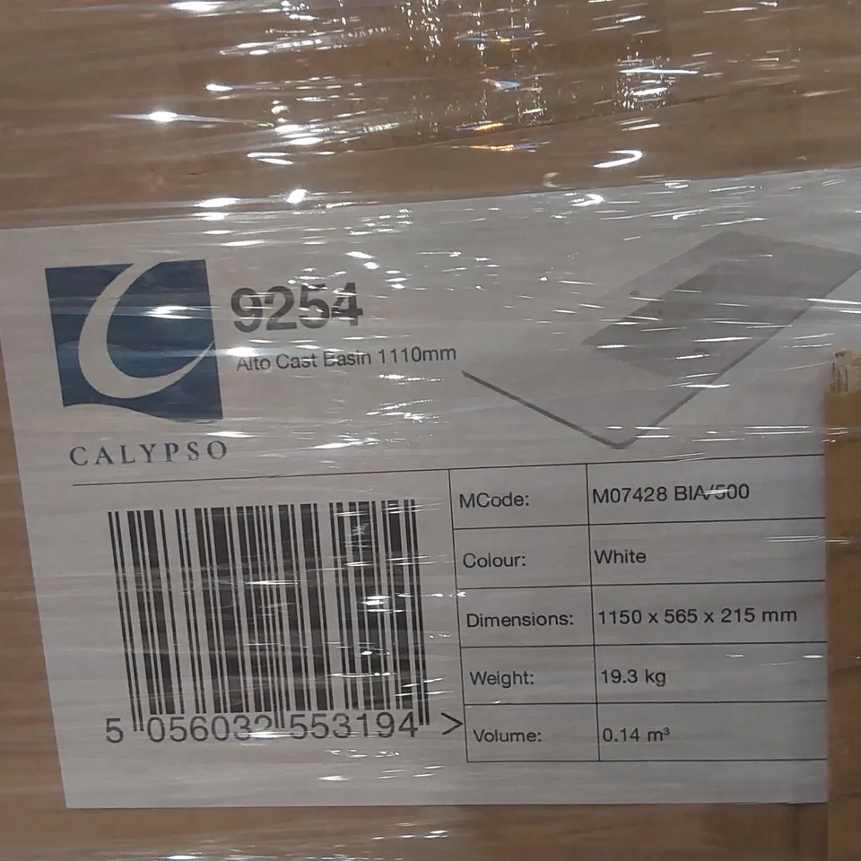 PALLET CONTAINING A LARGE QUANTITY OF APPROXIMATELY 17x BRAND NEW CALYPSO BASINS
