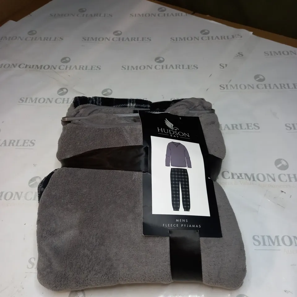 HUDSON MENS FLEECE PYJAMAS SIZE L 