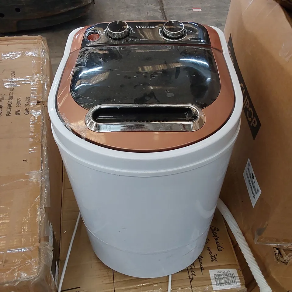 2-IN-1 MINI WHITE PORTABLE WASHING MACHINE 3KG WASHER DRYER BABY LINGERIE