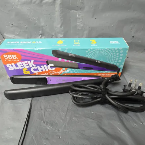 SBB STYLE TOOLS SLEEK AND CHIC CERAMIC STRAIGHTENER