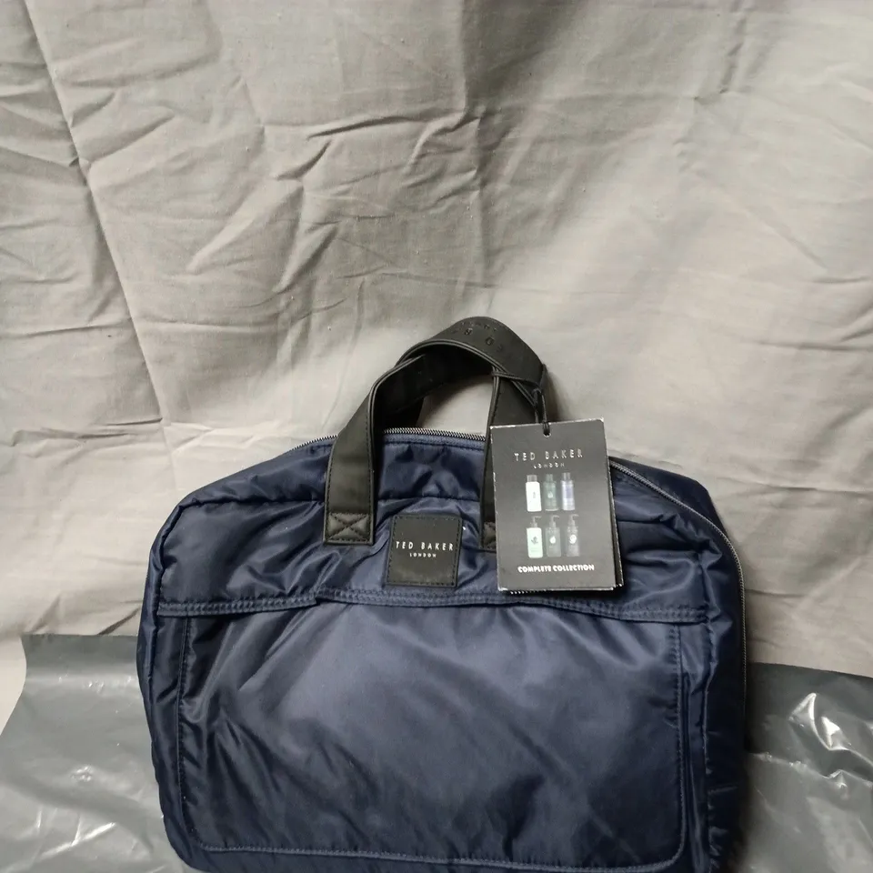 TED BAKER LONDON NAVY TRAVEL TOILETRY BAG – COMPLETE COLLECTION
