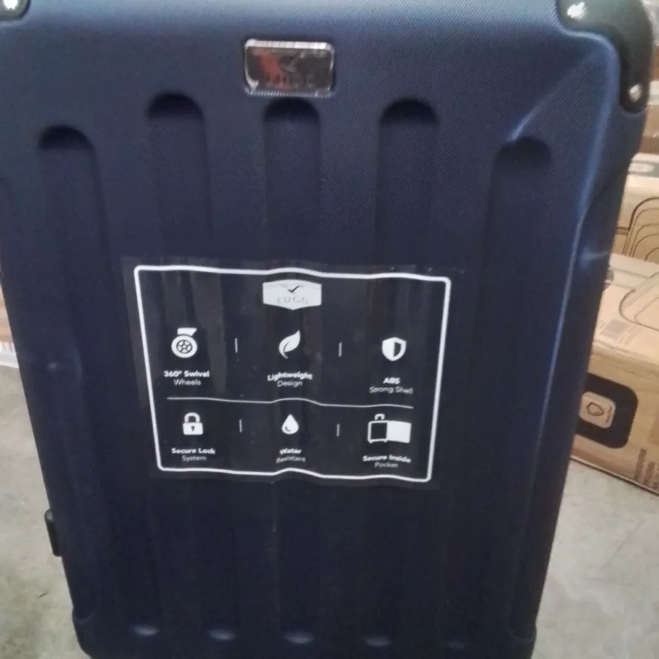 LUGG TRAVEL SUITCASE NAVY BLUE