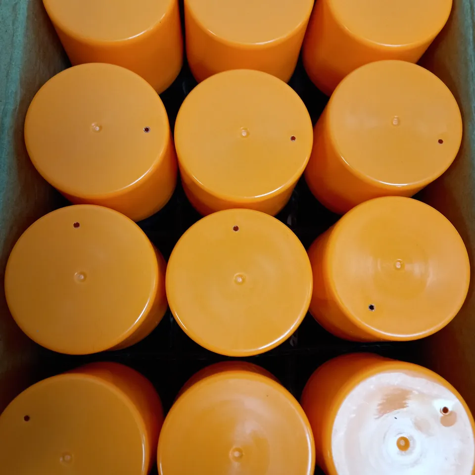 BOX OF 12 X 151 NEON ORANGE SPRAY PAINT 