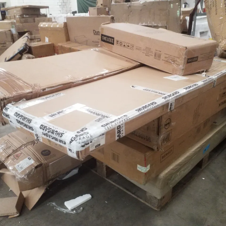 PALLET CONTAINING ASSORTED FLATPACK FURNITURE PARTS