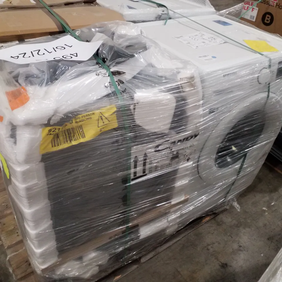 PALLET OF APPROXIMATELY 4 UNPROCESSED RAW RETURN WHITE GOODS TO INCLUDE