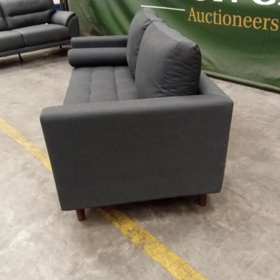 STANBERRY 2 SEATER OUTDOOR SOFA WITH 2 BOLSTER CUSHIONS IN GREY RRP £1299