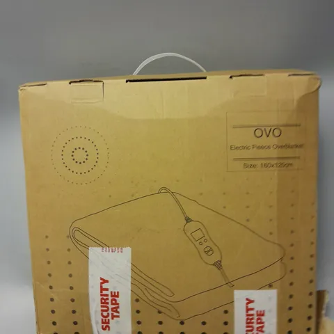 BOXED OVO ELECTRIC FLEECE OVERBLANKET - 160X120CM