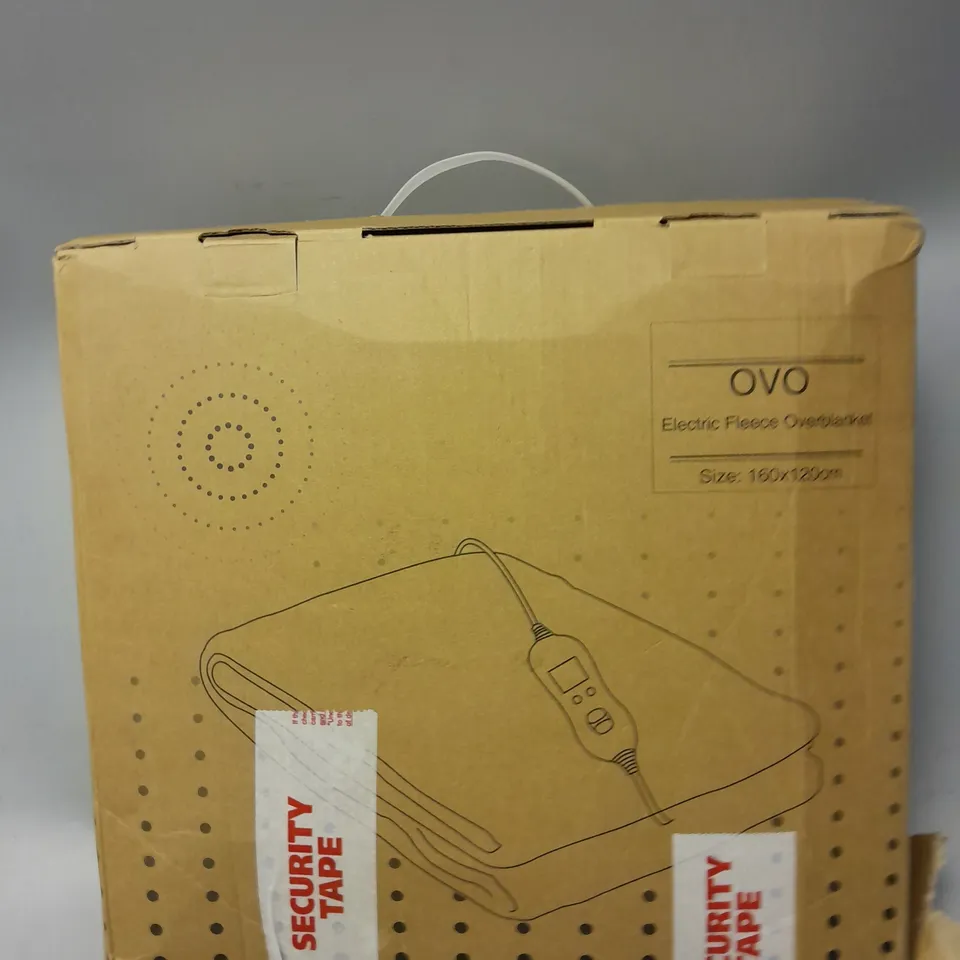BOXED OVO ELECTRIC FLEECE OVERBLANKET - 160X120CM