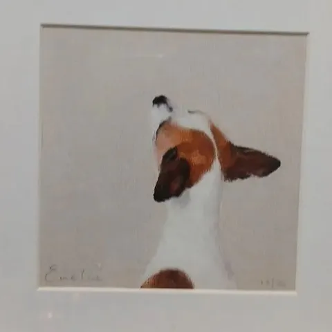 JACK RUSSELL – LIMITED EDITION GICLEE SIGNED PRINT BY EMELINE WATCHORN, FRAMED NUMBERED #15/50