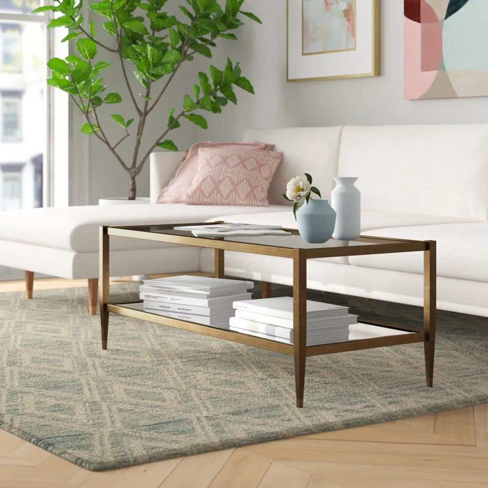BOXED ANISSA COFFEE TABLE WITH STORAGE 