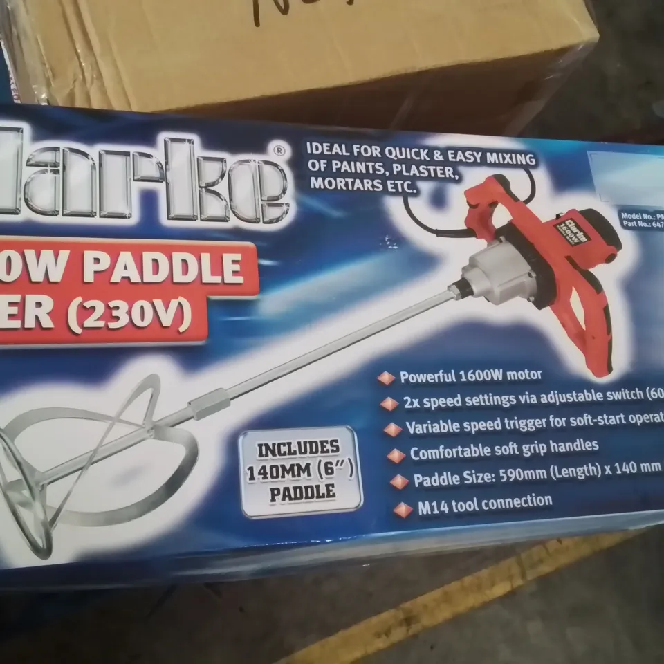 CLARKE 1600W PADDLE MIXER (230v)