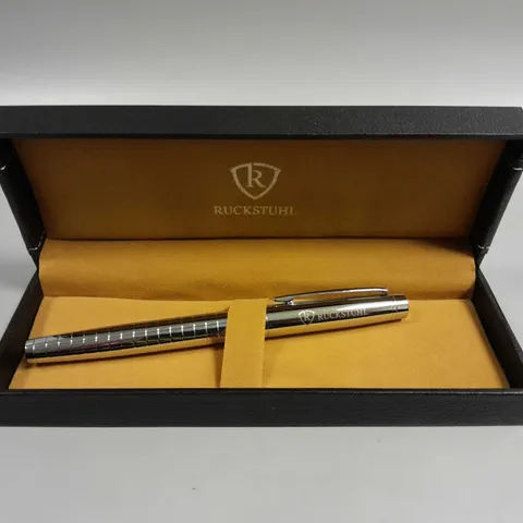 RUCKSTUHL STAINLESS STEEL LUXURY PEN IN GIFT BOX