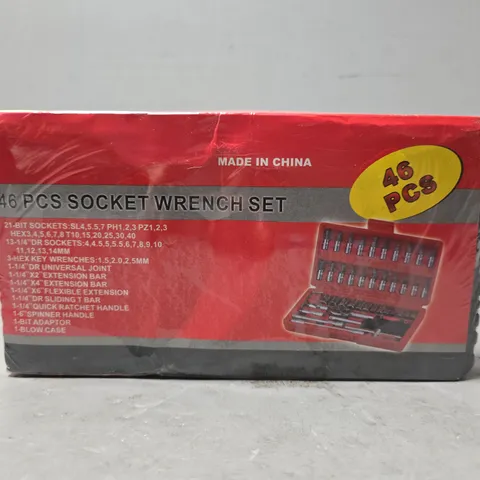 SEALED UNBRANDED 46 PCS SOCKET WRENCH SET 