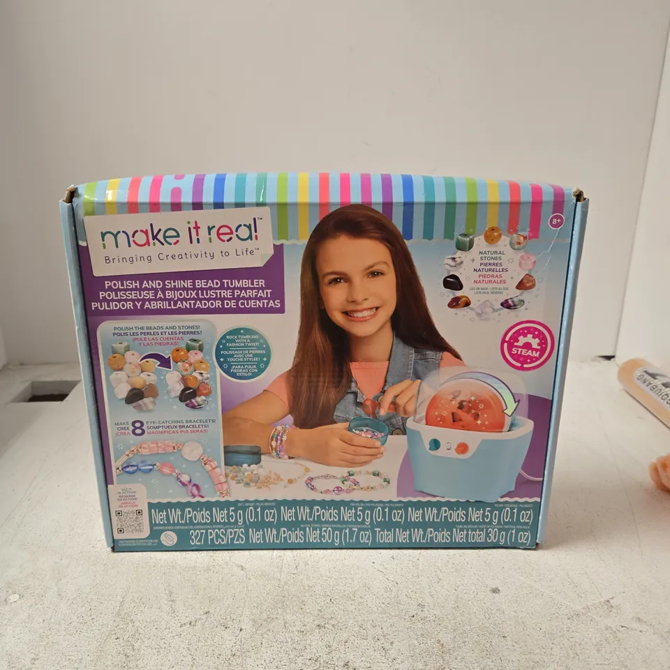 MAKE IT REAL POLISH & SHINE BEAD TUMBLER CRAFT KIT