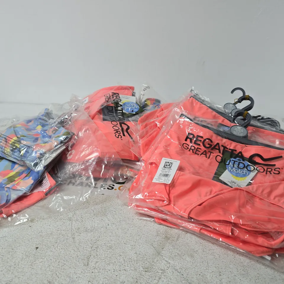 BOX OF APPROXIMATELY 60 BRAND NEW REGATTA CLOTHING ITEMS IN VARIOUS STYLES , COLOURS AND SIZES