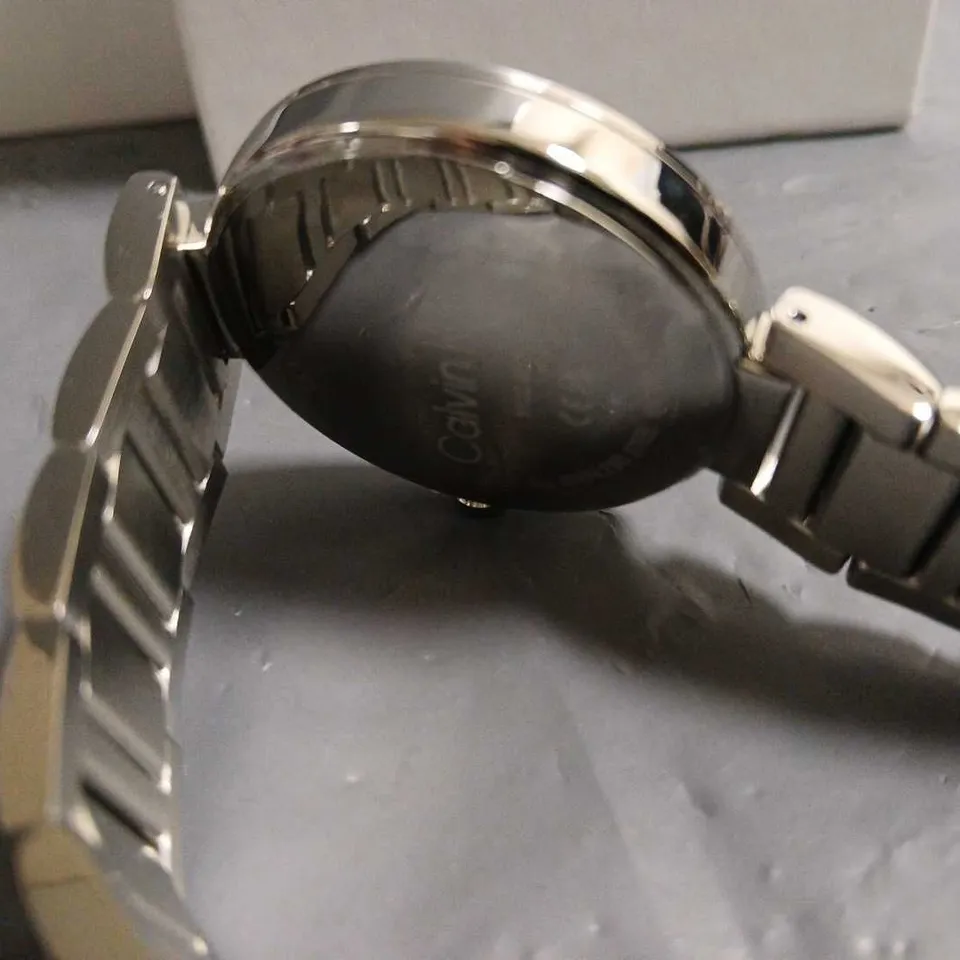 BOXED CALVIN KLEIN BLACK SIMPLE FACE WATCH