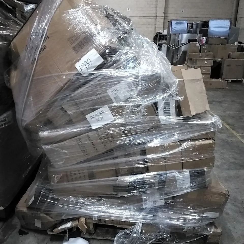 PALLET OF HOUSEHOLD ITEMS TO INCLUDE ELECTRIC GLASS KETTLE,  TABLET CASES, ELECTRIC FRYER AND OTHER ASSORTED ITEMS...