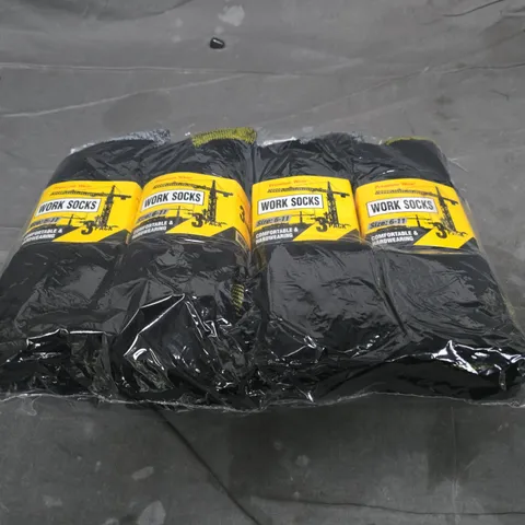 WORK SOCKS – 4 PACK (SIZE 6-11)