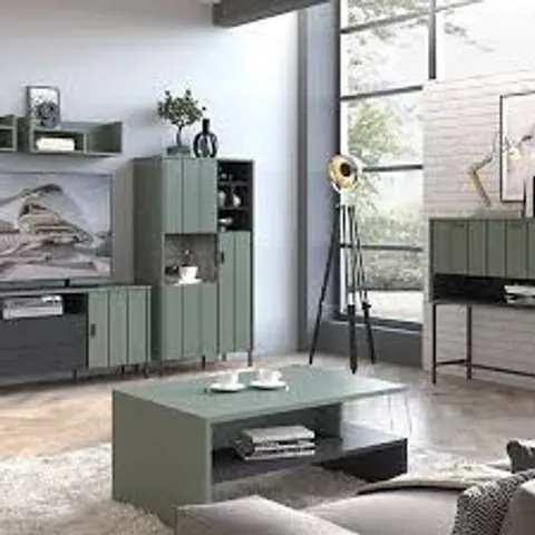 BOXED ARUNDEL COFFEE TABLE IN GREEN/GREY