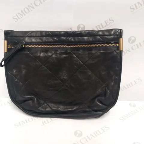 LANVIN BLACK LEATHER HANDBAG