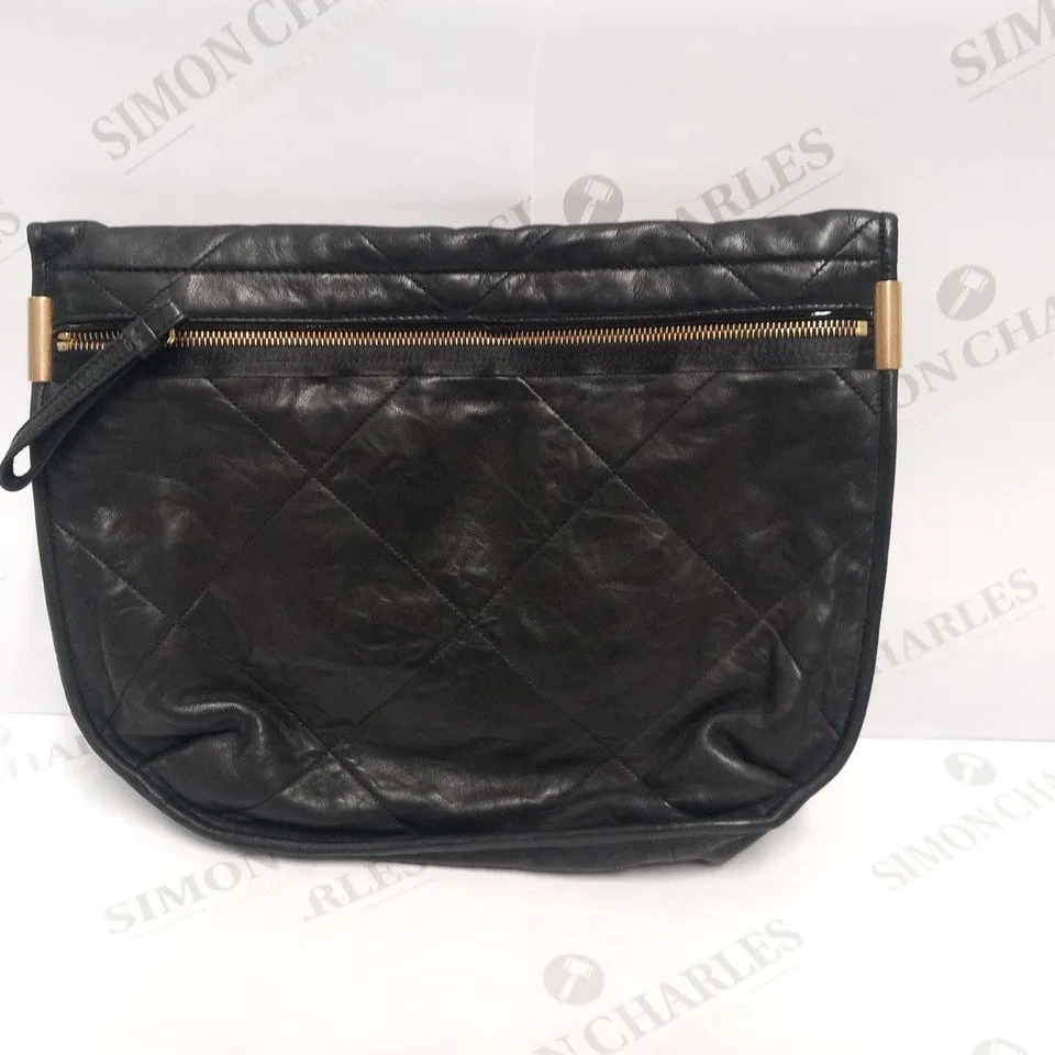 LANVIN BLACK LEATHER HANDBAG