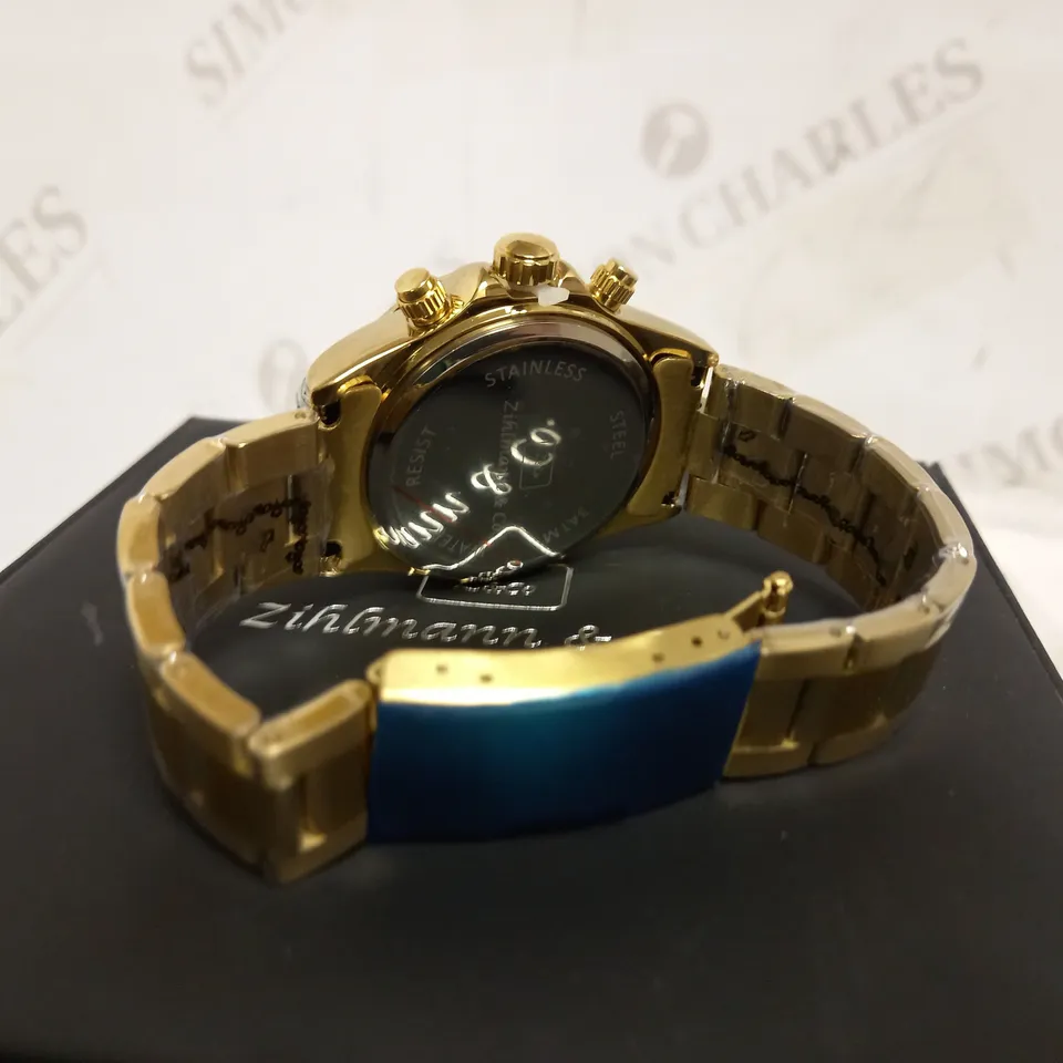 ZIHLMANN & CO CHRONOGRAPH STYLE BRACELET STRAP WATCH RRP £520