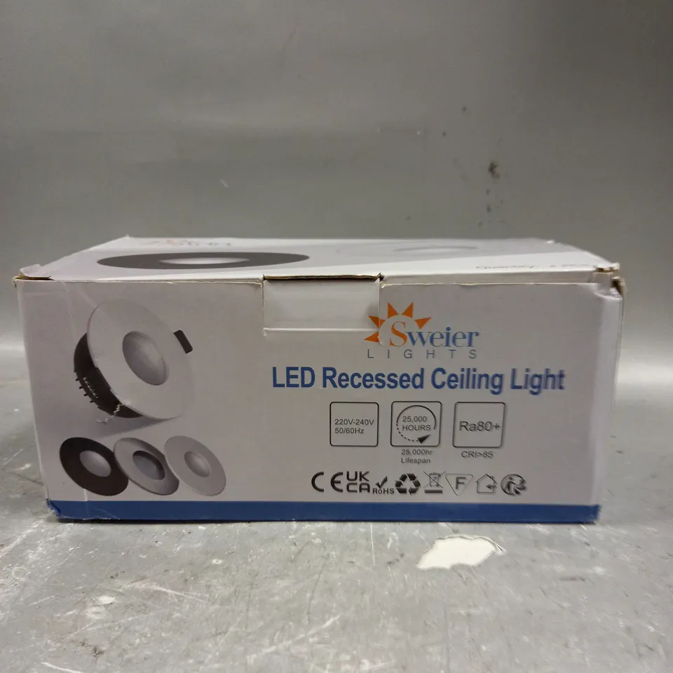 BOXED SWEIER LED RECESSED CEILING LIGHT 