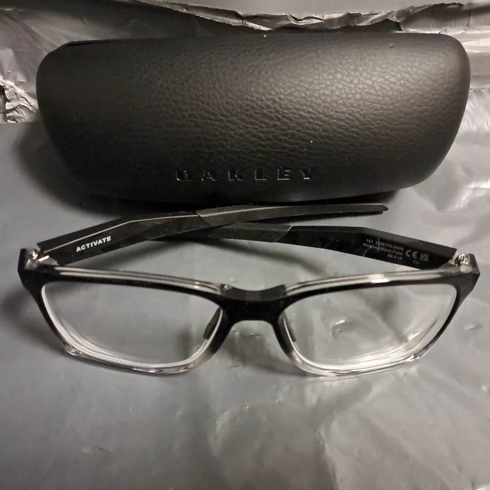 OAKLEY ACTIVE POLISHED BLACK FADE EYEWEAR GLASSES 