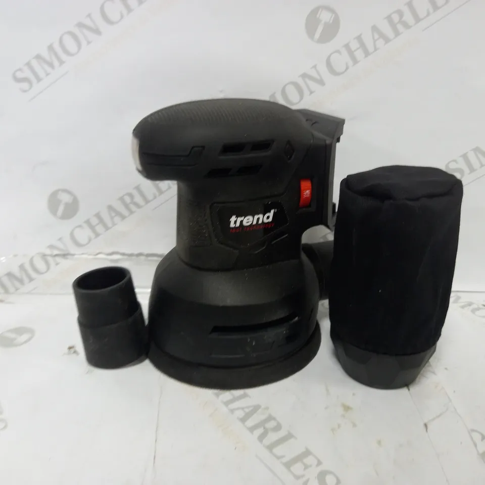 TREND T18S/ROS125B 18V CORDLESS 125MM RANDOM ORBITAL SANDER (BARE TOOL)