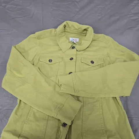 D&CO DENIM & COMPANY OLIVE GREEN JACKET – S