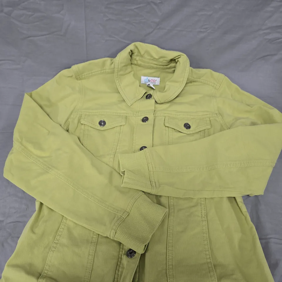 D&CO DENIM & COMPANY OLIVE GREEN JACKET – S