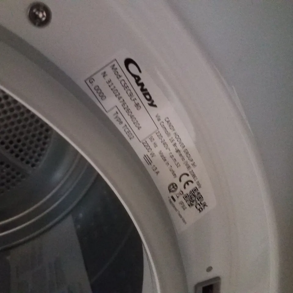 CANDY SMART CSEC9LF-80 9KG CONDENSER TUMBLE DRYER, WITH SMART CONNECTIVITY - WHITE