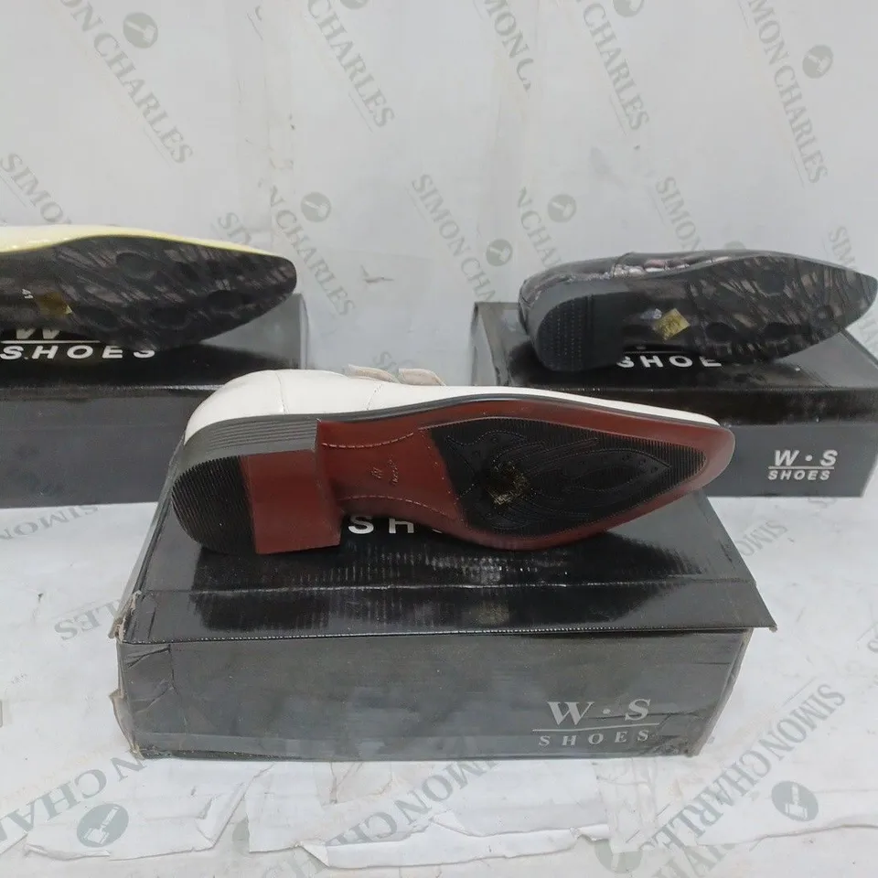 LOT OF 6 PAIRS OF W.S SHOES