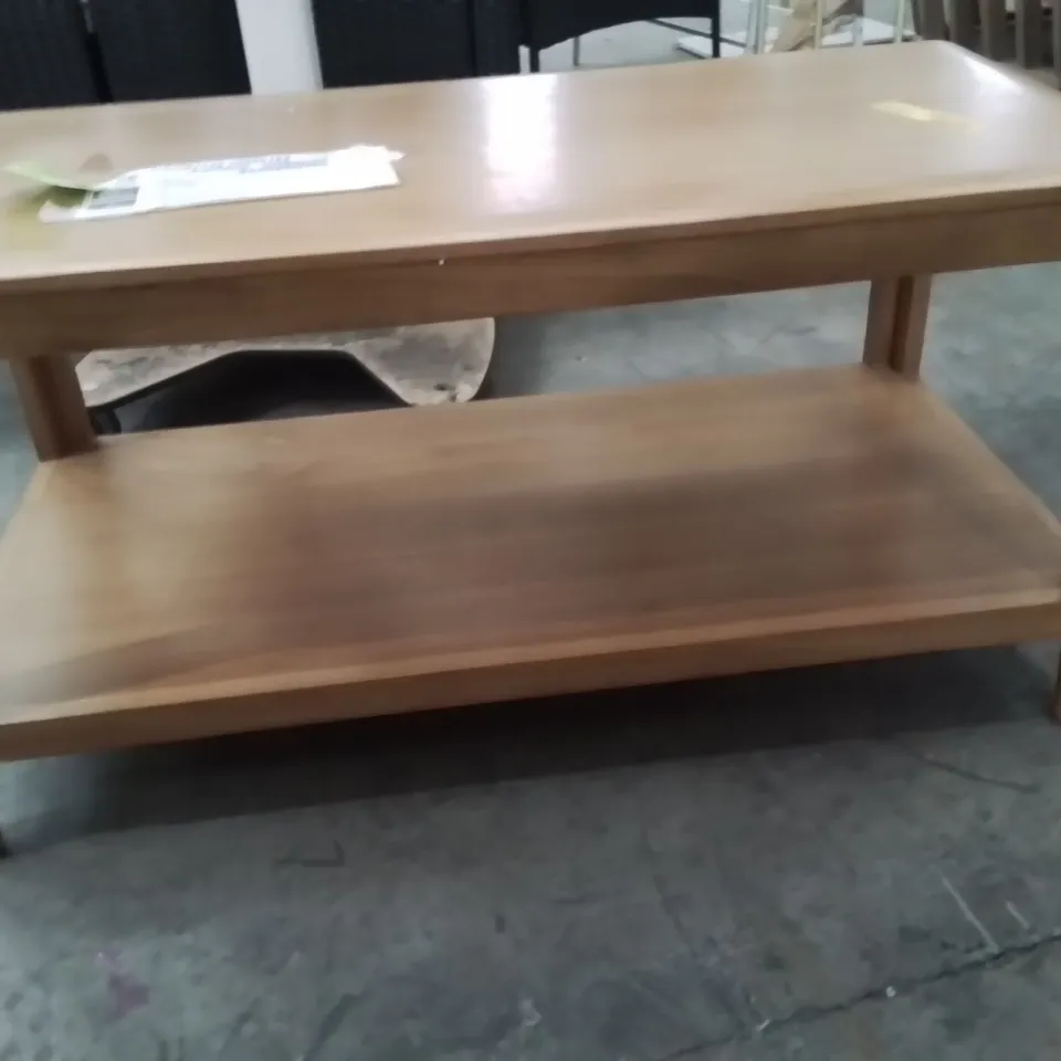 REMI SOLID WOOD COFFEE TABLE WITH STORAGE OAK