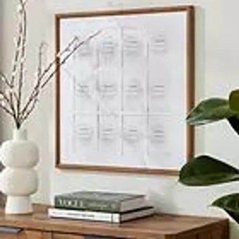12-PHOTO GALLERY FRAME IN NATURAL