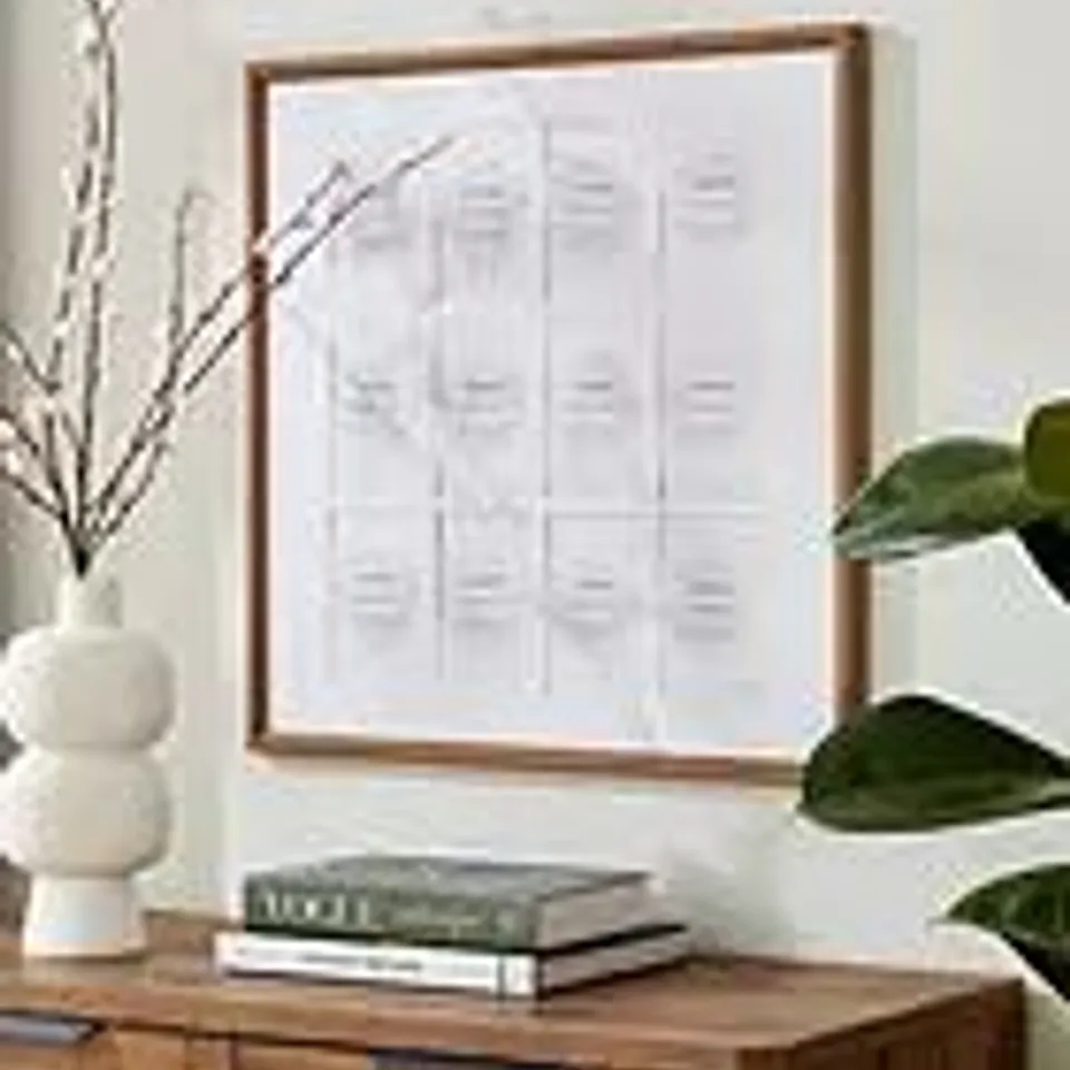 12-PHOTO GALLERY FRAME IN NATURAL 