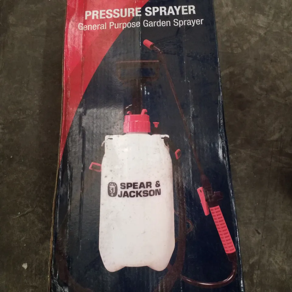 BOXED SPEAR & JACKSON PRESSURE SPRAYER 5L