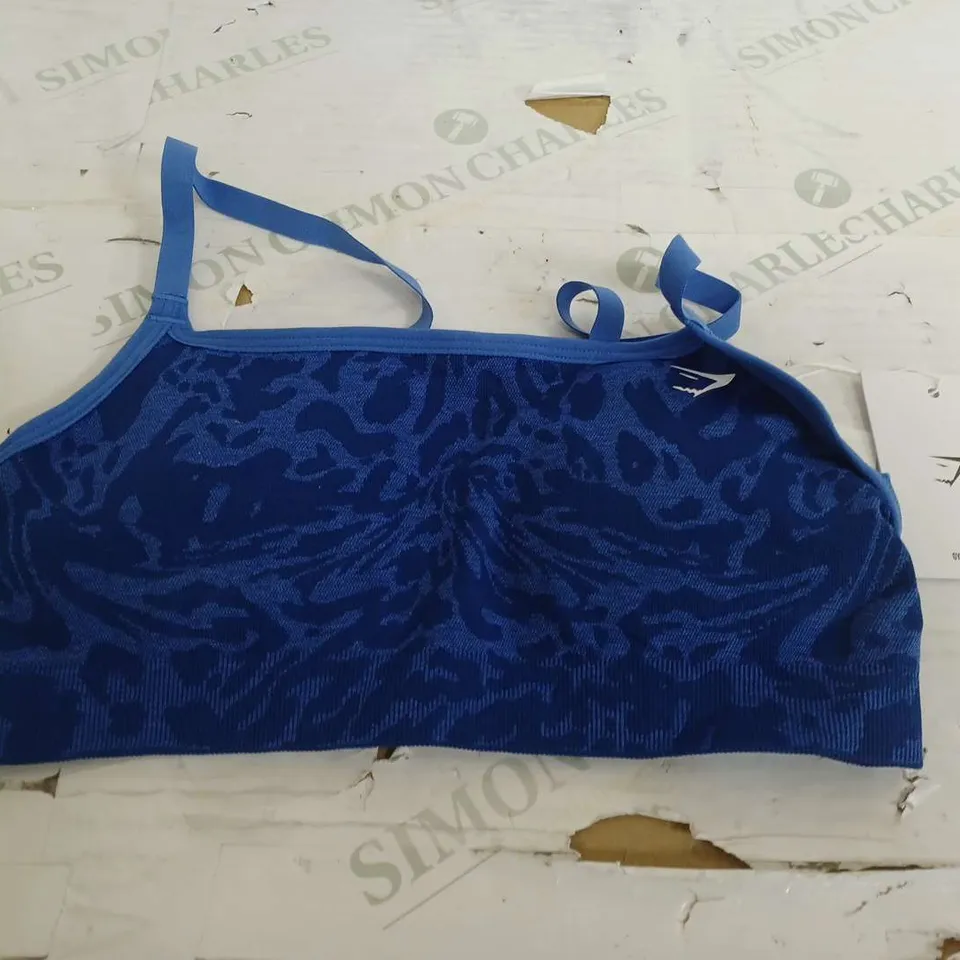 GYMSHARK ADAPT PATTERN SEAMLESS SPORTS BRA - SMALL