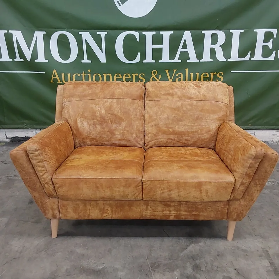 DESIGNER LEATHER 2 SEATER SOFA