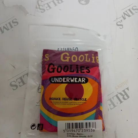 ODDBALLS GOOLIES RETRO KIDS BOXER SHORTS SIZE 9-10