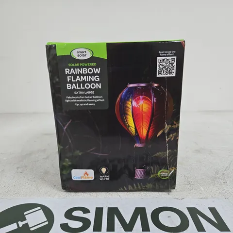 SMART SOLAR SOLAR POWERED RAINBOW FLAMING BALLOON EXTRA LARGE