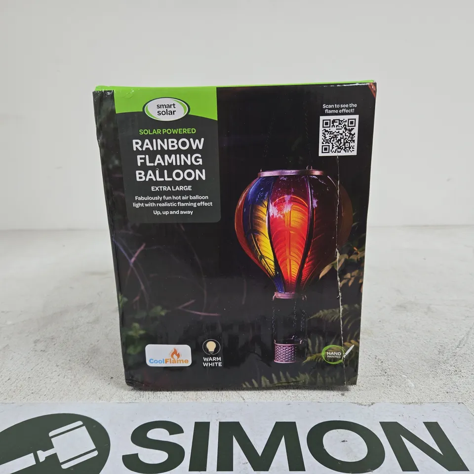 SMART SOLAR SOLAR POWERED RAINBOW FLAMING BALLOON EXTRA LARGE