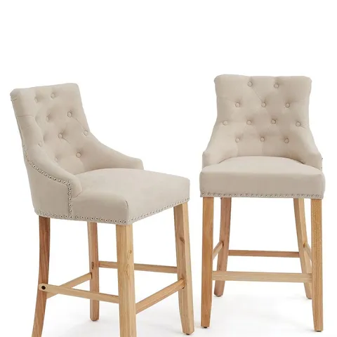 WARWICK BAR STOOL PAIR - COLLECTION ONLY