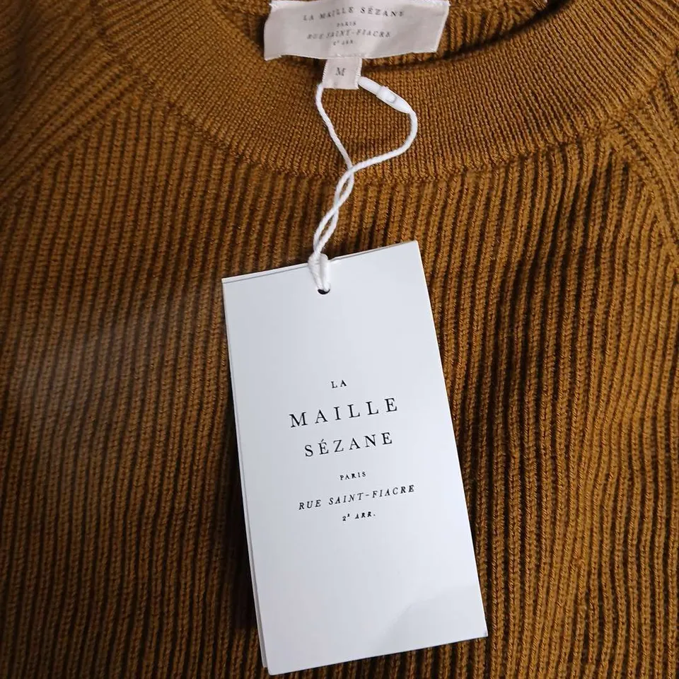 LA MAILLE SEZANE PULL SAMI SWEATER IN VERT OLIVE - MEDIUM