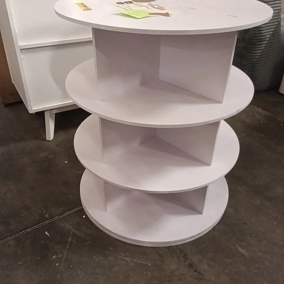 7 TIER ROTATING SHOE RACK -28 PAIRS 