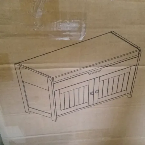 BOXED 6 PAIR SHOE STORAGE BENCH (1 BOX)